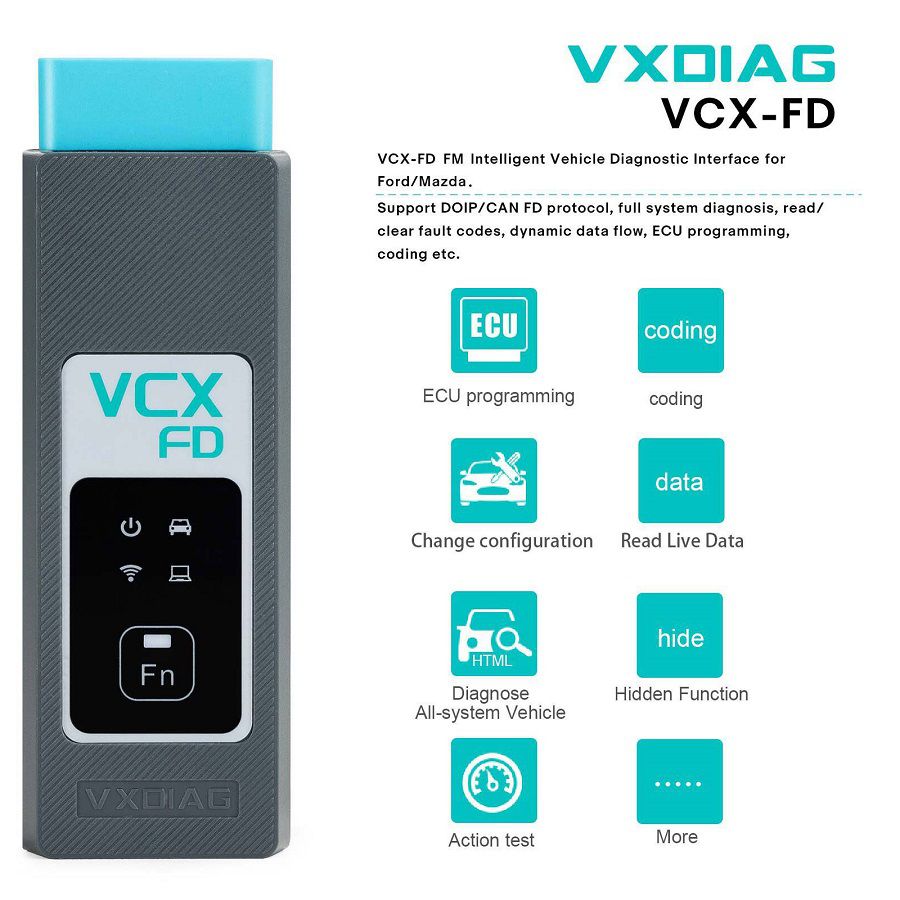 VXDIAG VCX-FD for FM Intelligent Vehicle Diagnostic Interface for Ford/Mazda Diagnostic Tool