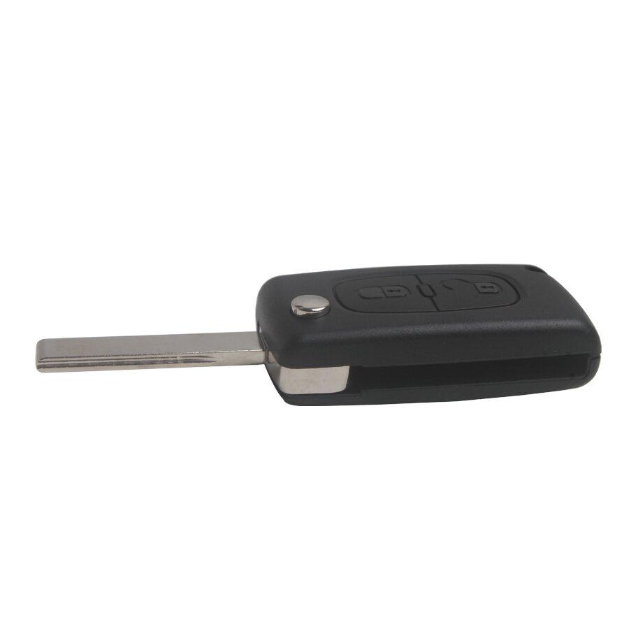 Flip Remote Key 2 Button with ID46 Chip For Peugeot 307