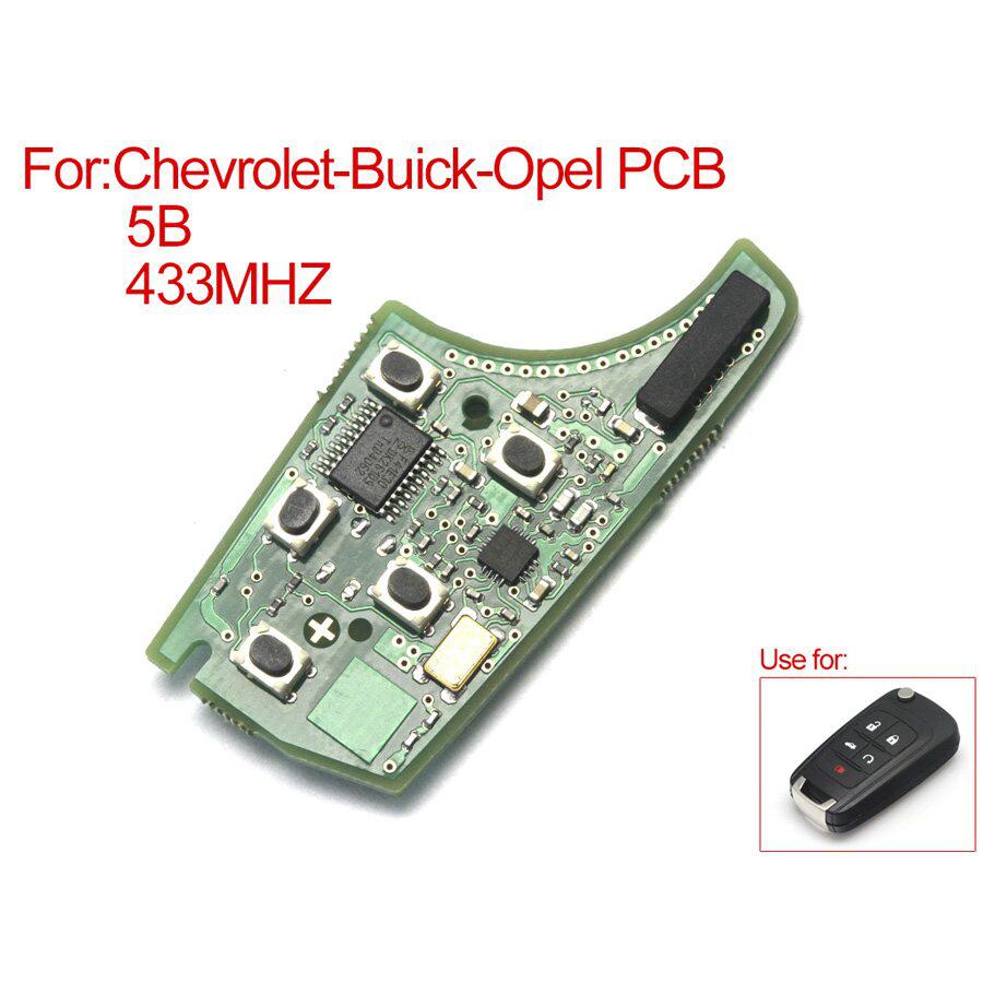 Remote Board 5 Buttons 433MHZ For Chevrolet Buick Opel