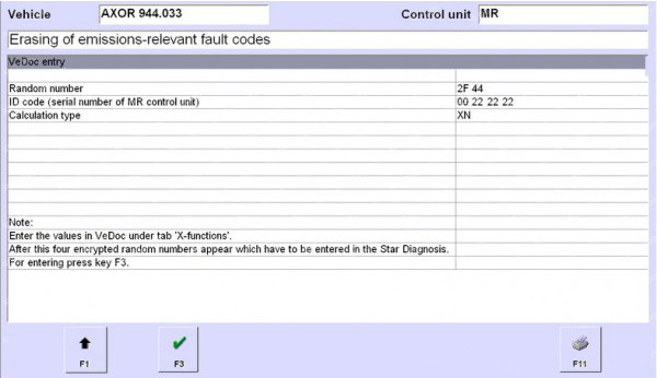 MERCEDES-BENZ DAS FDOK/VEDOC ENCRYPTED RANDOM 5