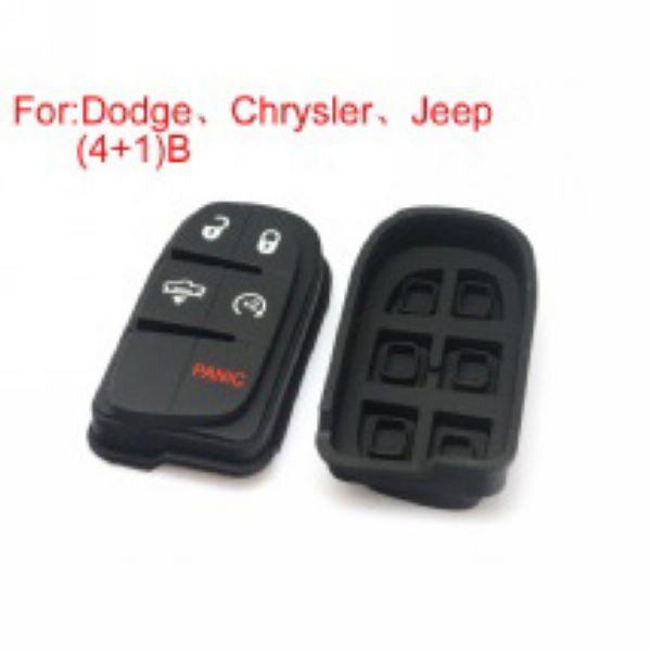 Button Rubber 4+1 Button ( Use For Dodge Chrysler Jeep) 5PCS/lot