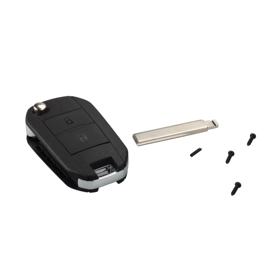 Modified Flip Remote Key Shell For Citroen 2 Button HU83 New 5pcs/lot