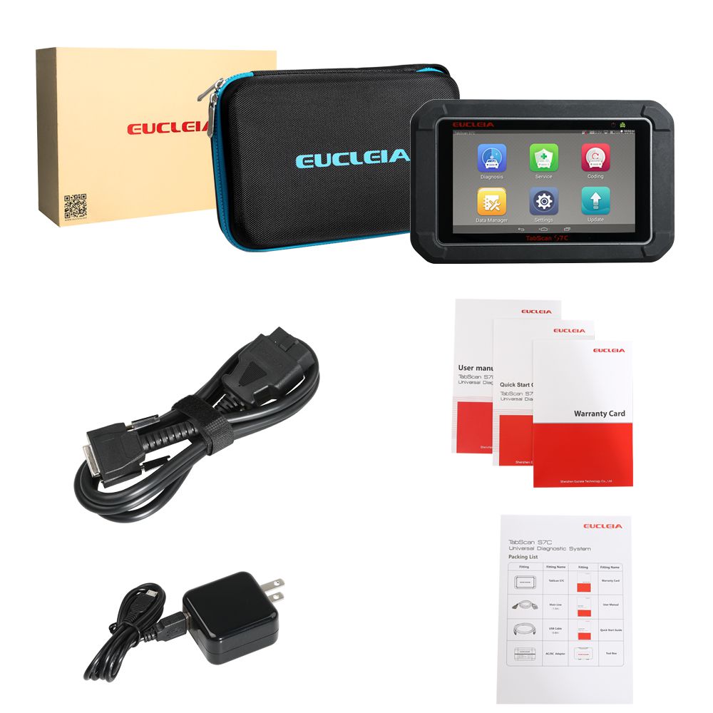 EUCLEIA TabScan S7C Automotive Intelligent Dual-mode Diagnostic System Free Update Online for 18 Months