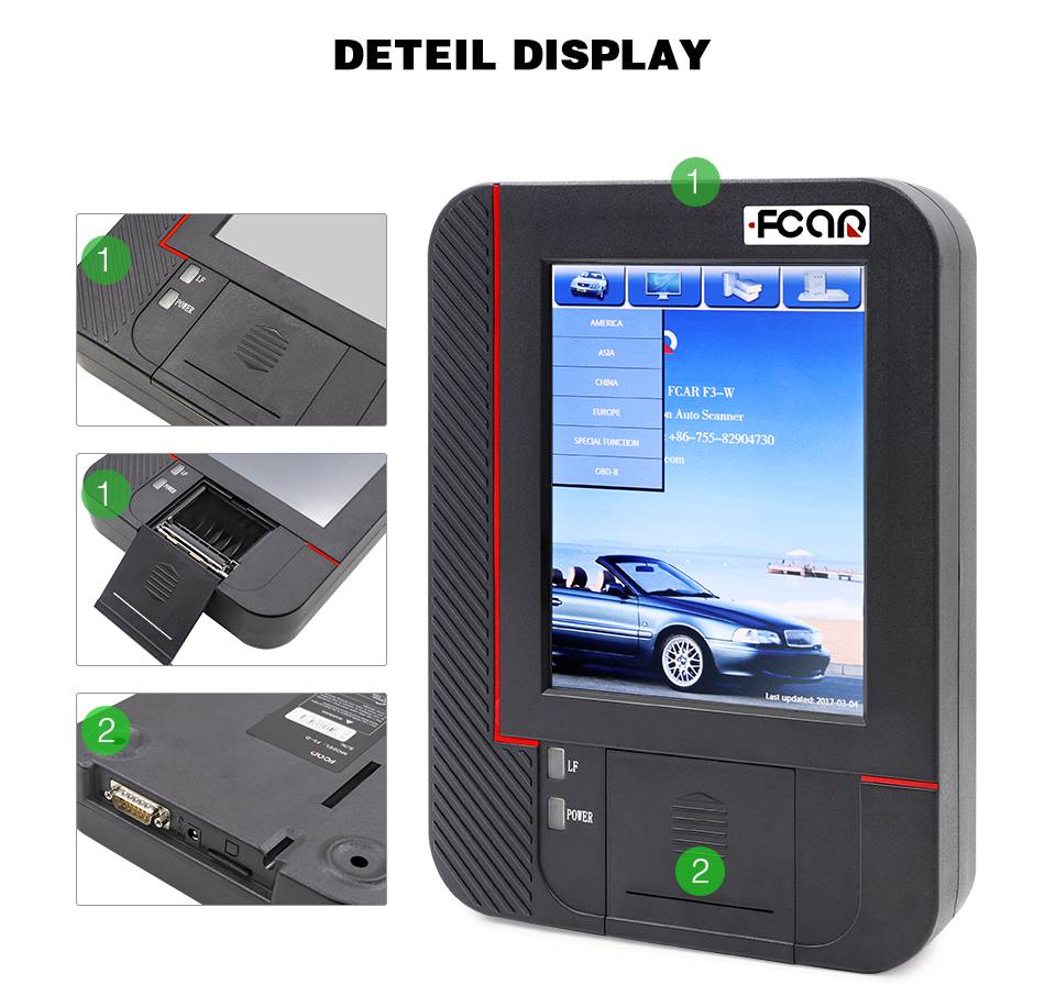 Fcar-F3-W (World Cars) Multi-functional Intelligentzed Automotive Scanner