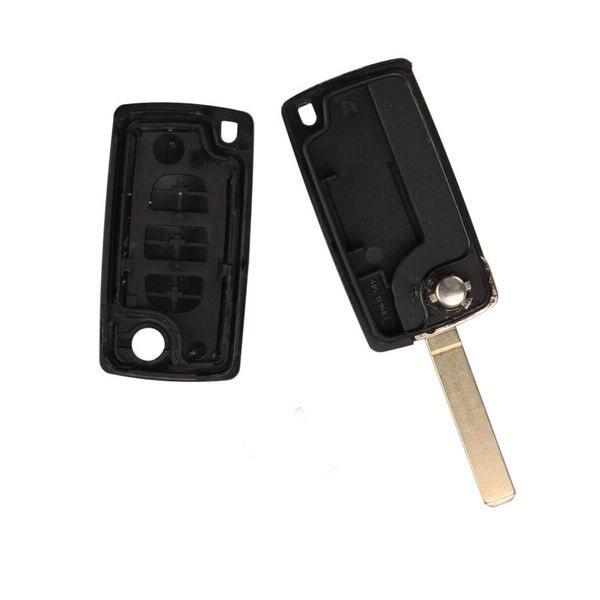 Flip Remote Key Shell 3 Button( light button and without battery location) For citroen 5pcs/lot