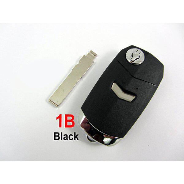 Flip Remote Key Shell 1 Button Black Color for Fiat  5pcs/lot