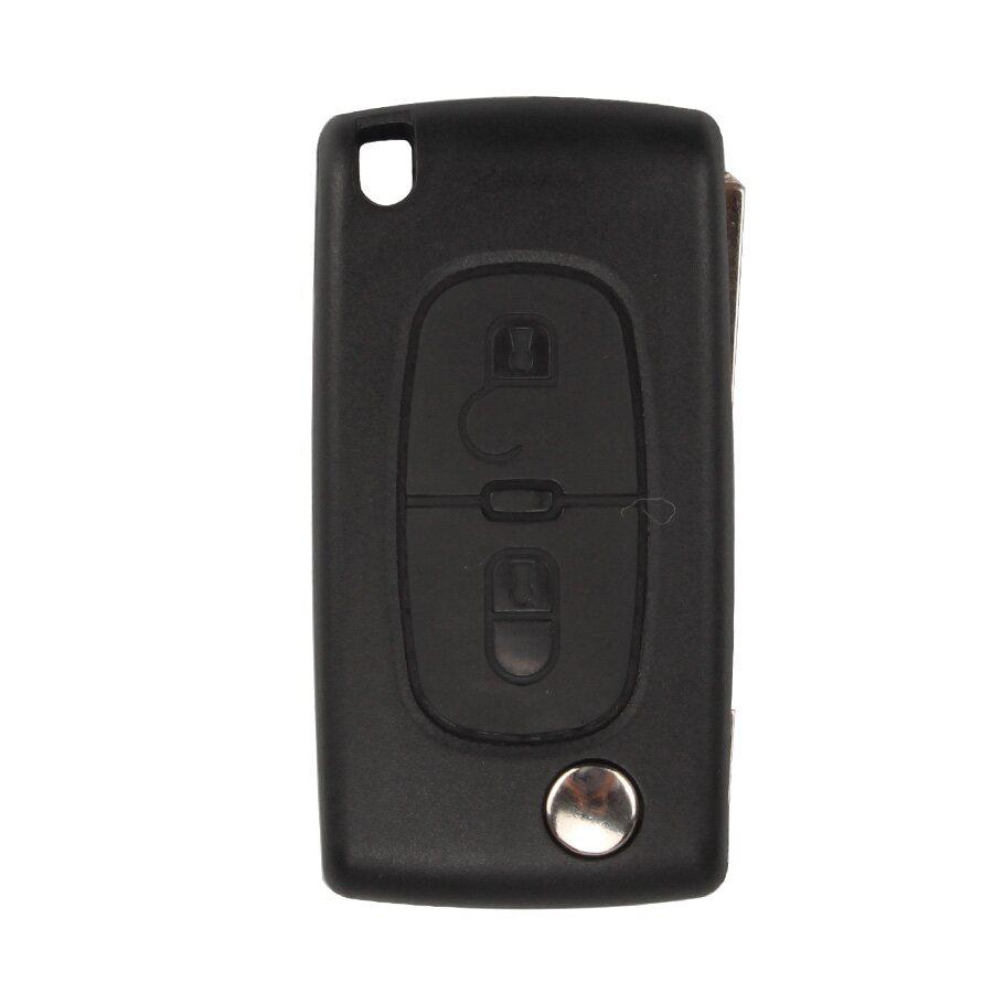 Flip Remote Key Shell For Peugeot 2 Button (Without Battery Location) 5pcs/lot