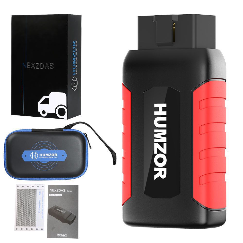 Humzor NexzDAS ND606 Lite Support Diagnostic+Special Functions+Key Programming for Both 12V/24V Cars and Heavy Duty Trucks 