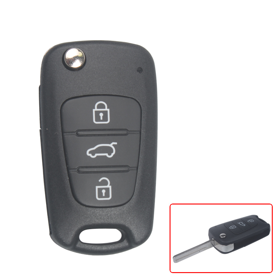 Modified Flip Remote Key Shell For Kia Sportage 3 Button 5pcs/lot