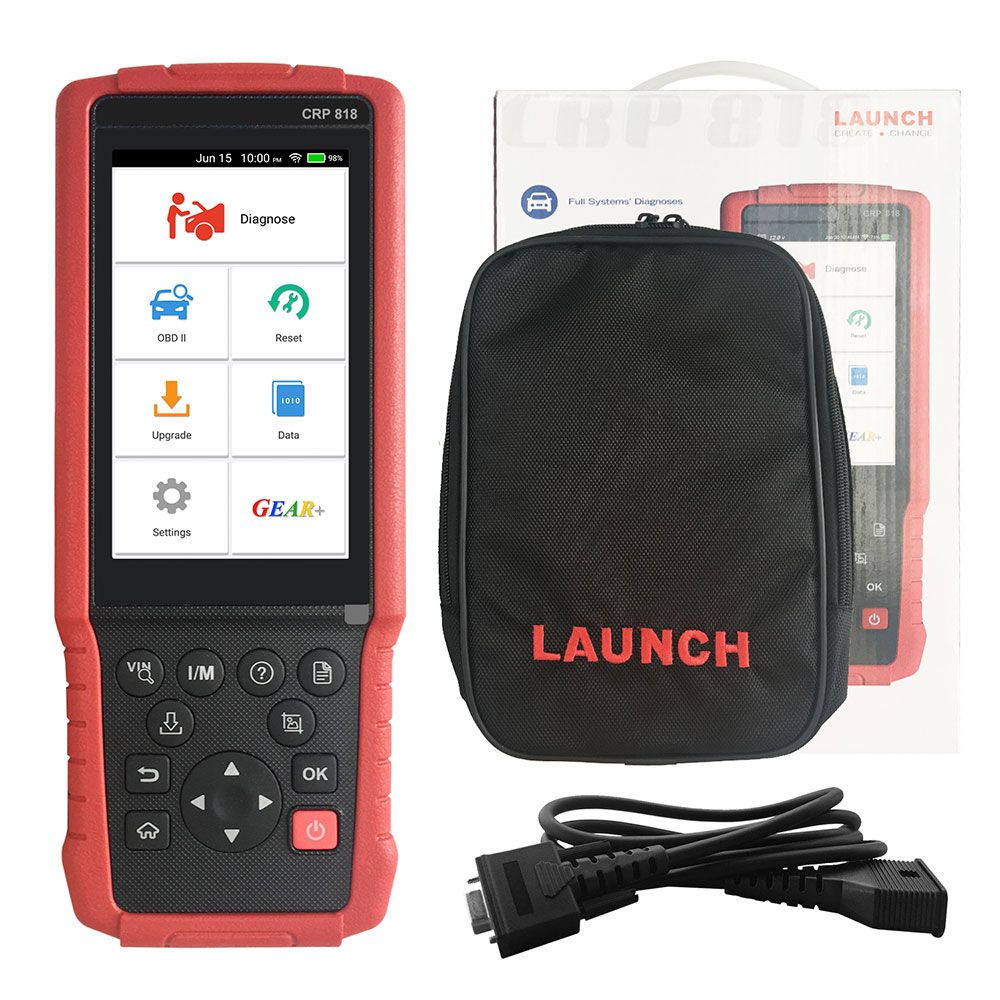Launch CRP818 Full-System OBD2 Diagnostic Tool for European Cars Free Update Online