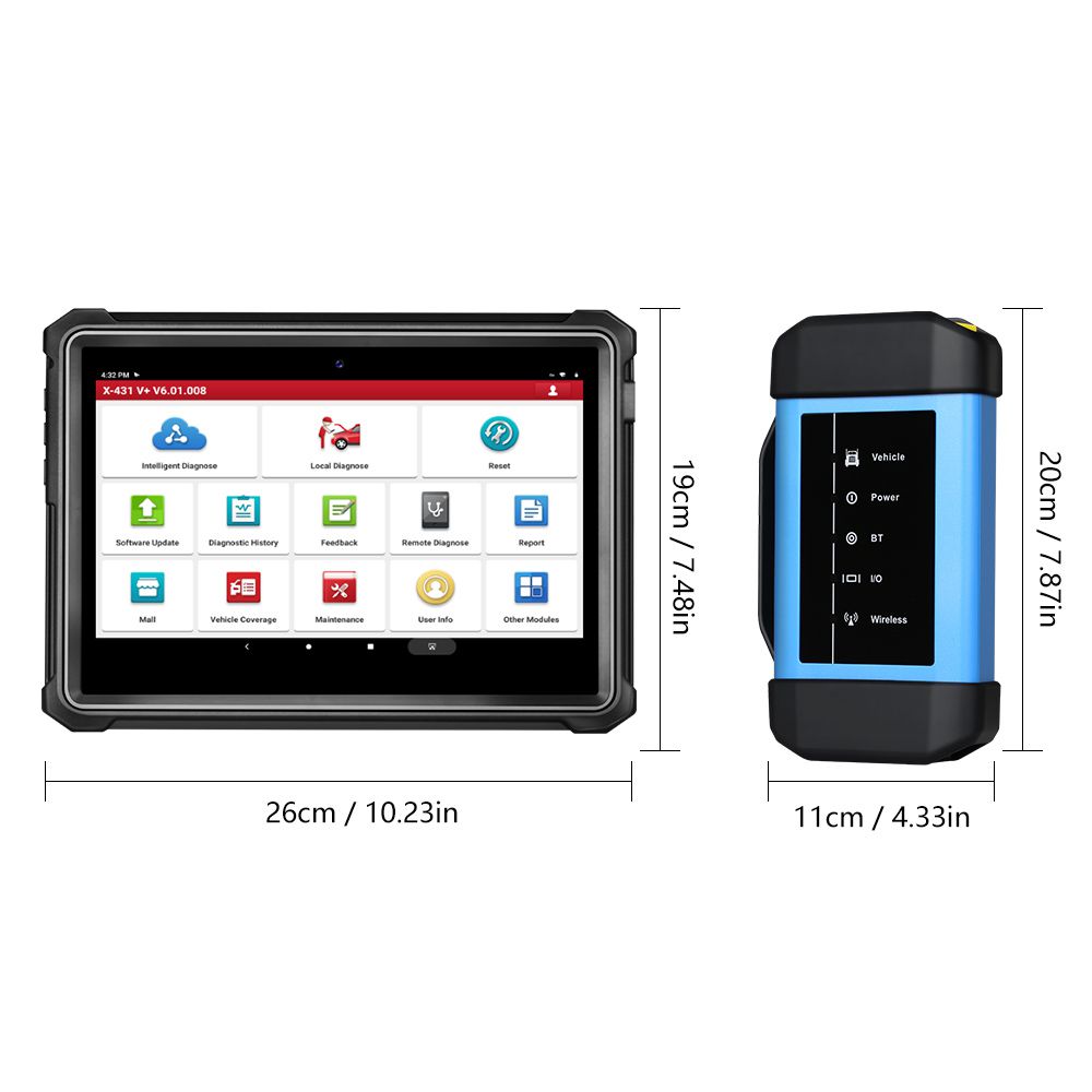 Original Launch X431 V+ HD3 Wifi/Bluetooth Heavy Duty Truck Diagnostic Tool Free Update Online for 1 Year