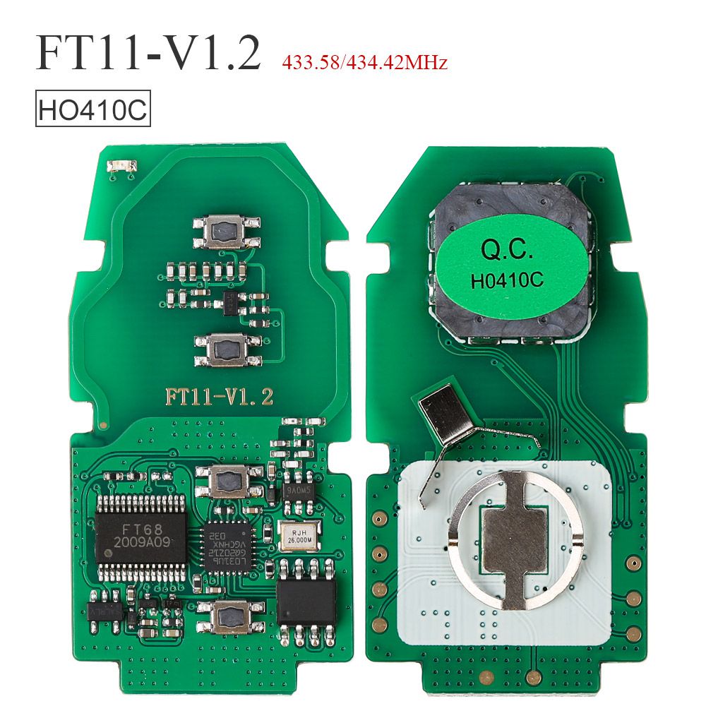 Lonsdor FT08 PH0440B Update Version of FT11-H0410C 312/314 MHz Toyota Smart Key PCB Frequency Switchable