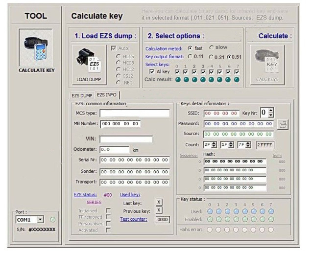 MB Dump Key Generator from EIS SKC Calculator V1.0.1.2 Software