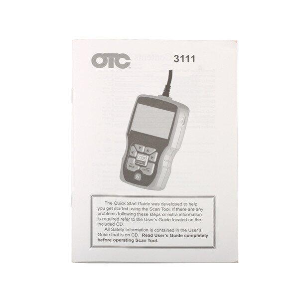 OTC OBDII CAN ABS Airbag (SRS) 3111 Scan Tool OBD2 EOBD Code Reader