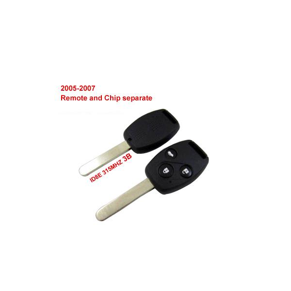 2005-2007 Remote Key For Honda 3 Button And Chip Separate ID:8E ( 315MHZ ) fit ACCORD FIT CIVIC ODYSSEY