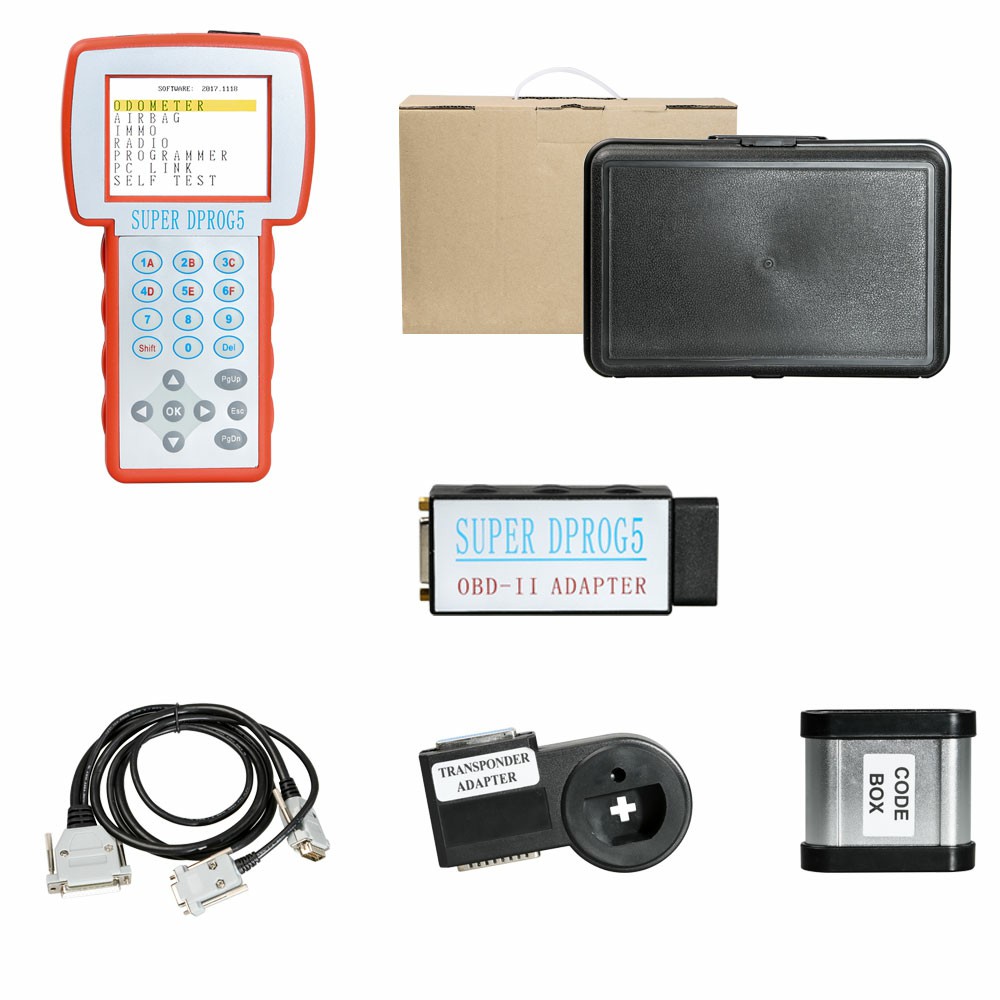 Super Dprog5 IMMO Odometer Airbag Reset Tool 3 in 1 for BMW Benz and VAG vehicles