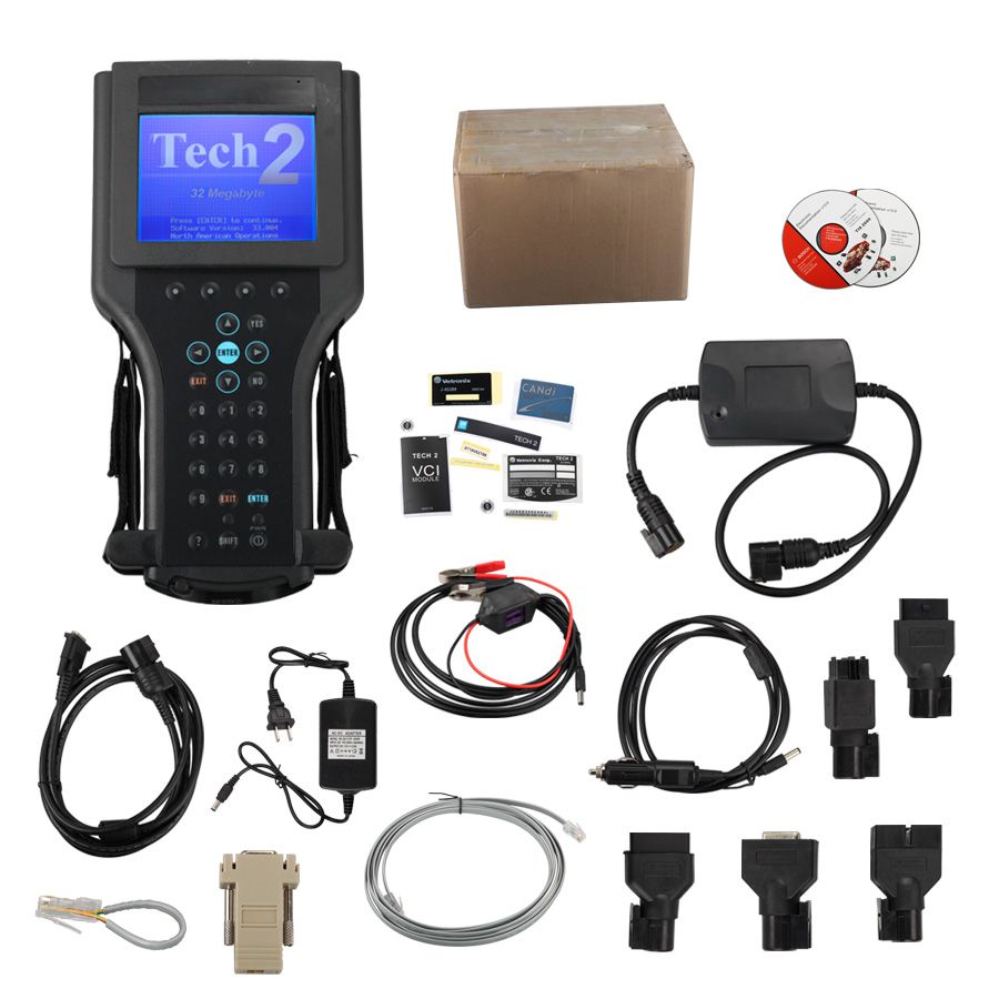 Tech2 Diagnostic Scanner For GM/Saab/Opel/Isuzu/Suzuki/Holden with TIS2000 Software Full Package in Carton Box