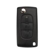 Remote Key Shell 3 Button For Peugeot Flip 5pcs/lot
