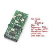 Toyota Smart Card Board 5 Buttons 314.3MHZ Number 271451-6221-USA