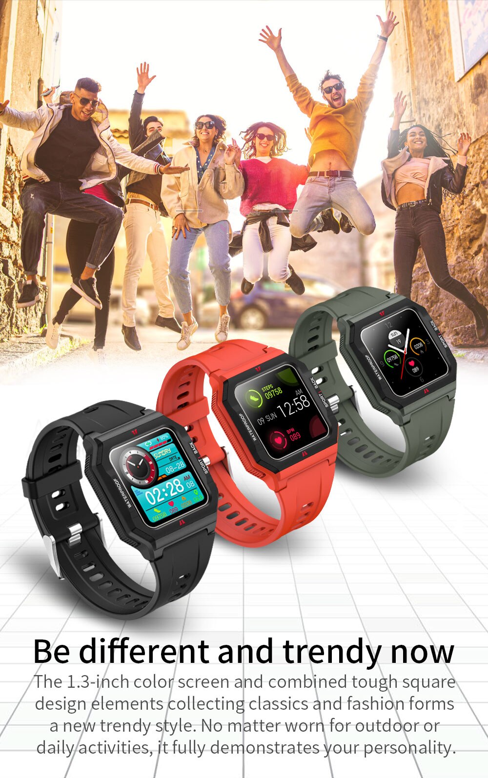 Tinzida Sport Smart Watch Men Heart Rate Custom Dial Sleep Monitoring IP68 Deep Waterproof Bracelet Women Smartwatch Men