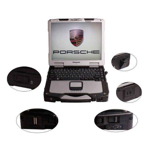 V16.2 WIFI Version Piwis Tester II Diagnostic Tool for Porsche With Panasonic CF30 Laptop