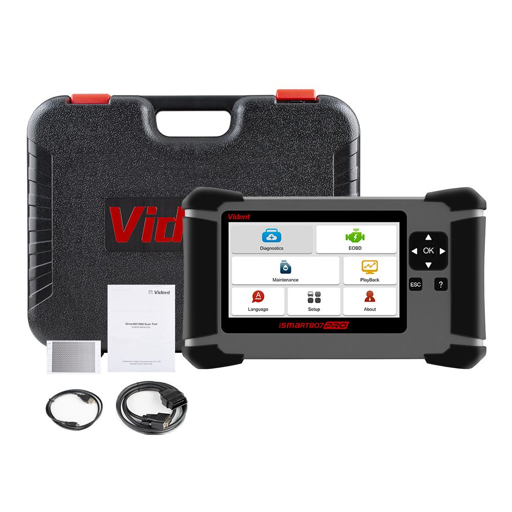 Vident iSmart807Pro All System OBD OBDII Scanner All Makes Diagnostic Tool DPF ABS AIRBAG OIL LIFE RESET