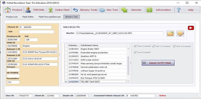 Volvo Intermediate Storage File Encryptor/Decryptor Visfed Revolation Tea2 Professional 2019 (APCI)