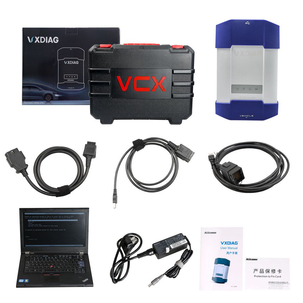 VXDIAG Multi Diagnostic Tool for Full Brands including HONDA/GM/VW/FORD/MAZDA/TOYOTA/PIWIS/Subaru/VOLVO/ BMW/BENZ with 1TB HDD and Lenovo T420