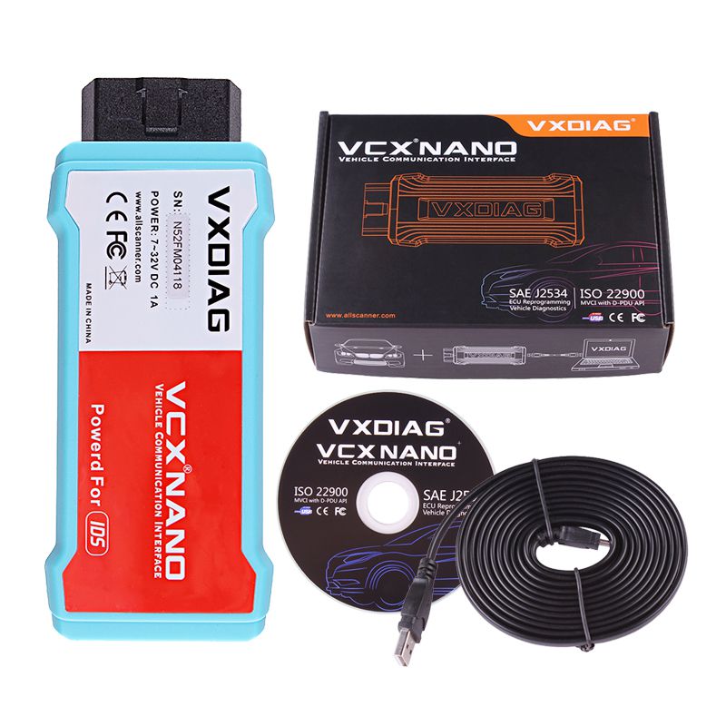 VXDIAG VCX NANO for Ford/Mazda 2 in 1 with IDS V125 Wifi Version