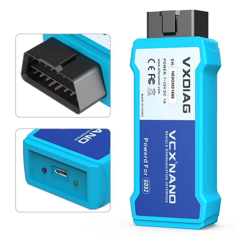 VXDIAG VCX NANO for GM/OPEL GDS2 V2021.4 Tech2WIN 16.02.24 Diagnostic Tool Wifi Version