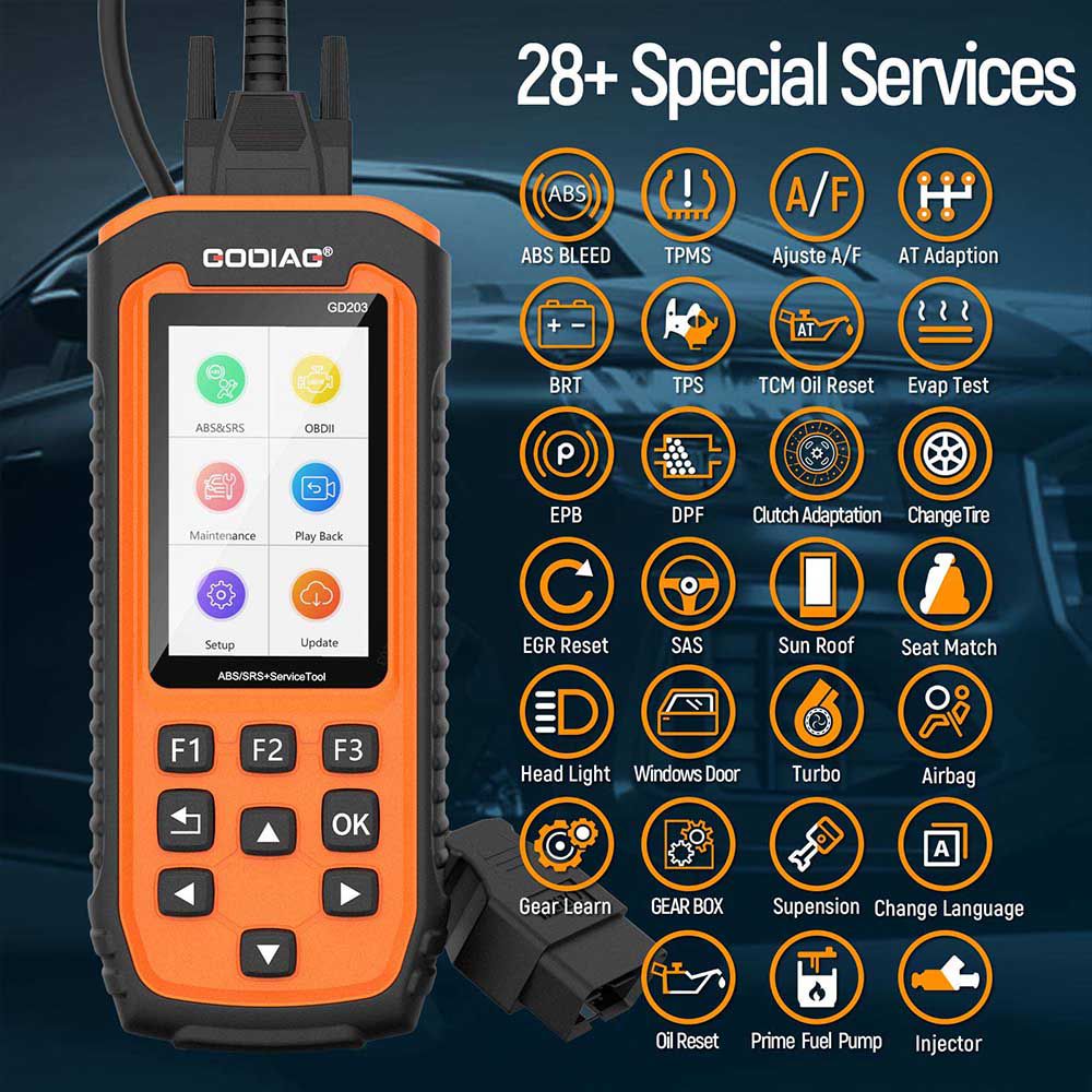 GODIAG GD203 ABS/SRS OBD2 Scan Tool 